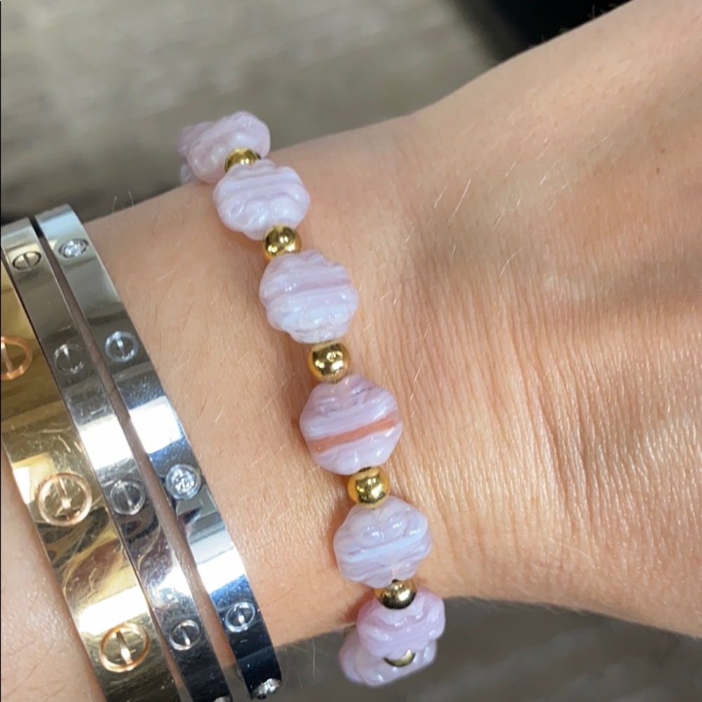 Alex and ani pink bracelet